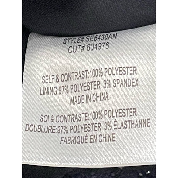 Anthropologie Eva Franco Navy Blue Sequined Polka Dot Mini Skirt NWT Size 14 (L) - Picture 9 of 14